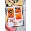 Sizzix Framelits 45PK Die Set Fine Line Alpha 02 by 49 and Market