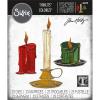 Sizzix Thinlits Die Set 23PK Candleshop Colorize by Tim Holtz | 666331 | Metal, Wafer-Thin Cutting Dies for Scrapbooking, Embossing, Journalling(Silver)