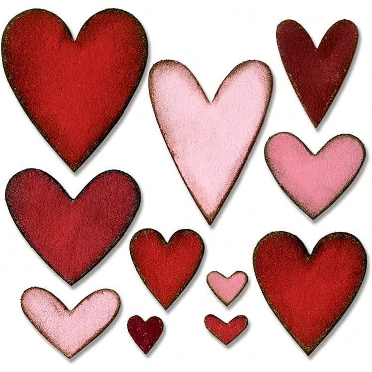 image:imageSizzix Bigz Die 656334 Hearts One SizeBigz Die Heartfelt by Tim Holtz