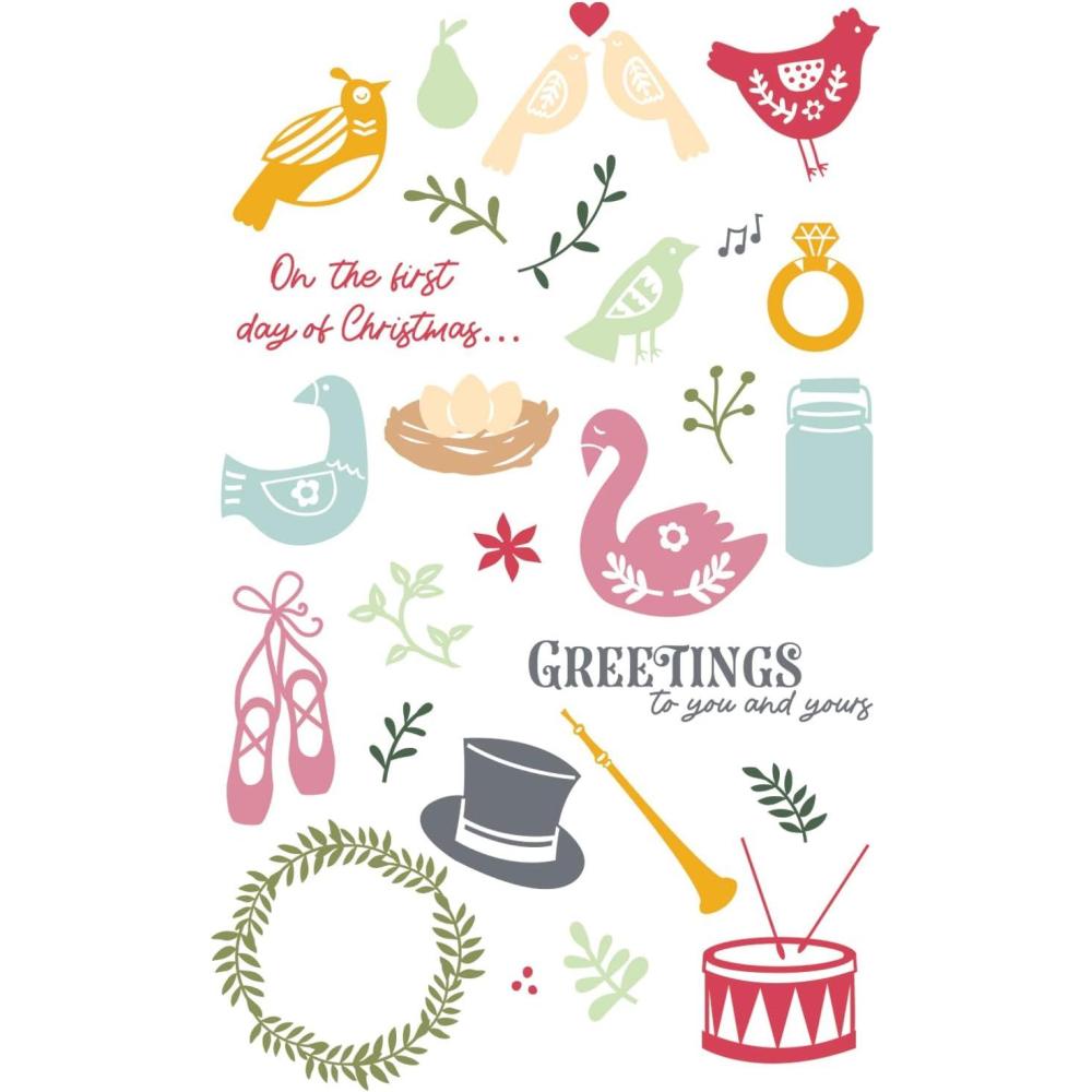 image:imageSizzix A5 Clear Stamps Set 12 Days of Christmas by Catherine Pooler