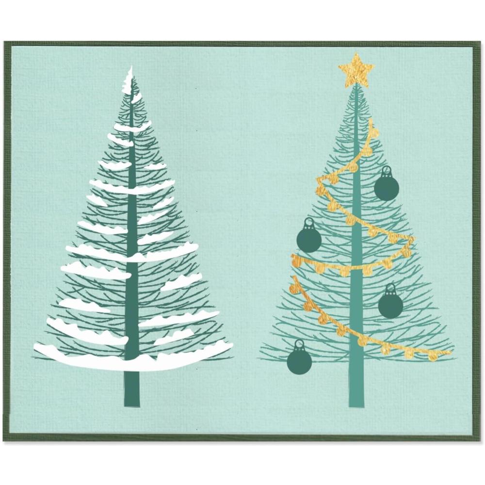 image:imageSizzix A5 Clear Stamps wStencil Cosmopolitan Christmas Merry and Light by Stacey Park Multicolor One Size