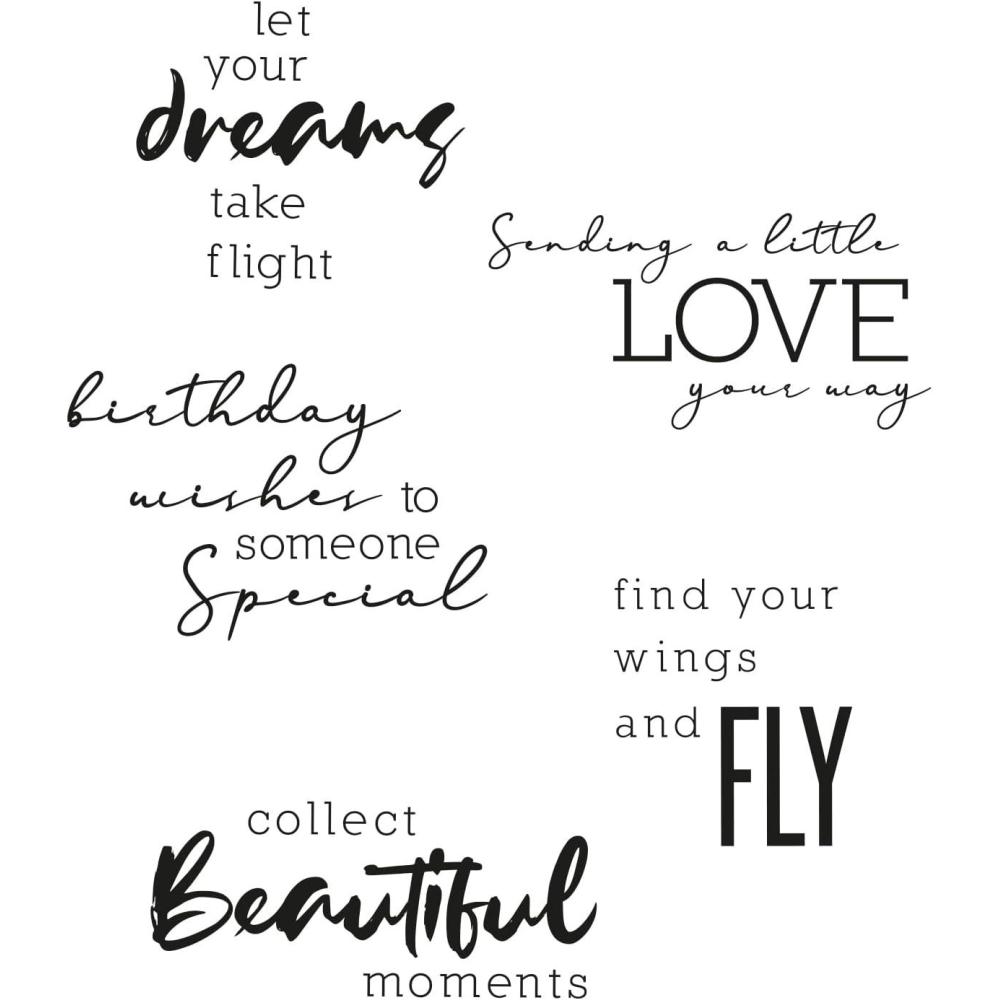 image:imageSizzix Clear Stamps 5PK Sunnyside Sentiments 3 by Pete Hughes 665405 Chapter 3 2022
