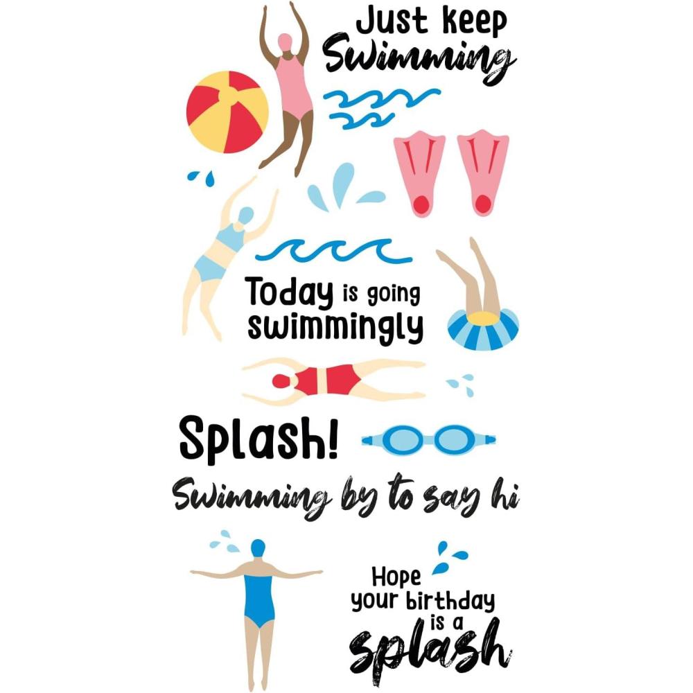 image:imageSizzix Clear Stamps Set Synchronized Swimmers by Catherine Pooler