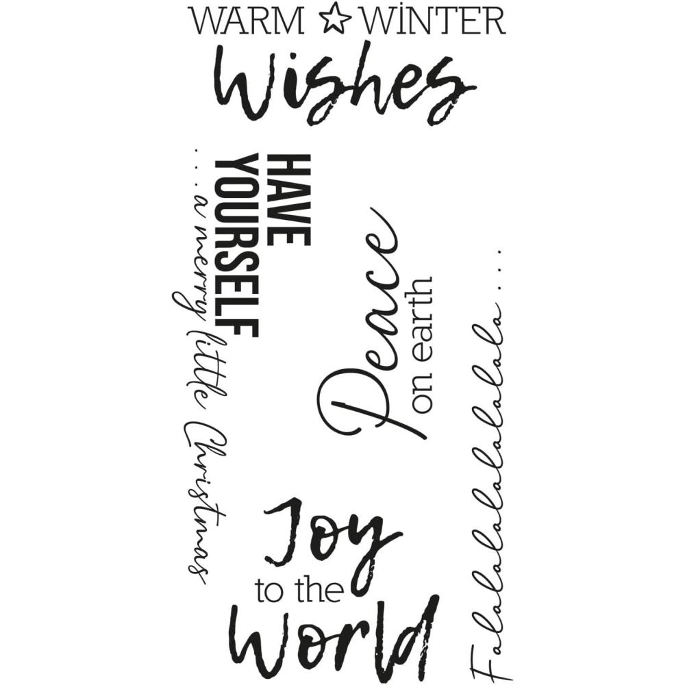 image:imageSizzix Festive Sentiments 1 Clear Stamps 5PK Olivia Rose 664937 Chapter 3 2022 One Size