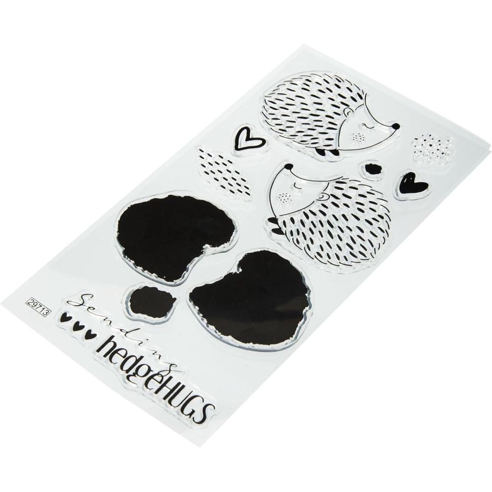 image:imageSizzix Layered Clear Craft Card Making 10PK Hedgehugs by Lisa Jones  665830  Chapter 4 2022 Stamps Mulitcolour