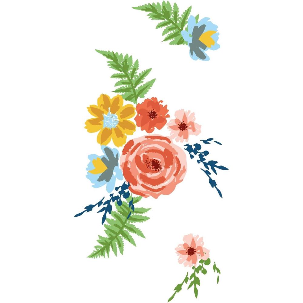 image:imageSizzix Layered Clear Stamps Set Painted Florals One Size Multicolor