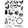 Sizzix A5 Clear Stamps Set 12 Days of Christmas by Catherine Pooler