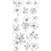 Sizzix Clear Rubber Stamp Set 13PK – Wildflower Botanicals