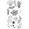 Sizzix Clear Stamps Set Ocean Elements by Lisa Jones, Multicolor, One Size