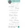 Sizzix Clear Stamps-Daily Sentiments