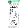 Sizzix Festive Sentiments #1 Clear Stamps 5PK Olivia Rose | 664937 | Chapter 3 2022, One Size