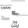 Sizzix Festive Sentiments #1 Clear Stamps 5PK Olivia Rose | 664937 | Chapter 3 2022, One Size