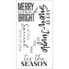 Sizzix Festive Sentiments #2 Clear Stamps 5PK Olivia Rose | 664938 | Chapter 3 2022, One Size