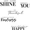 Clear Stamps 5PK Sunnyside Sentiments #1 by Pete Hughes(Sunnyside Sentiments #10)