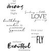 Sizzix Clear Stamps 5PK Sunnyside Sentiments #3 by Pete Hughes | 665405 | Chapter 3 2022
