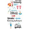 Sizzix Clear Stamps Set – Synchronized Swimmers by Catherine Pooler