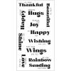 Sizzix Clear Stamps Set 12PK Good Vibes #4 by Pete Hughes | 665911 |Chapter 2 2022, One Size, Multicolor