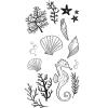 Sizzix Clear Stamps Set Ocean Elements by Lisa Jones, Multicolor, One Size
