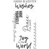 Sizzix Festive Sentiments #1 Clear Stamps 5PK Olivia Rose | 664937 | Chapter 3 2022, One Size