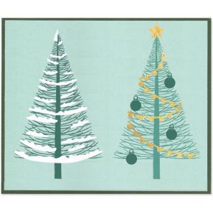 Sizzix A5 Clear Stamps w/Stencil Cosmopolitan Christmas, Merry and Light by Stacey Park, Multicolor, One Size