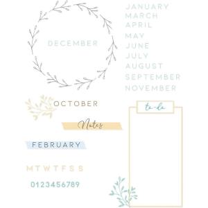 Sizzix Clear Stamps 35PK Journal Stamps by Lisa Jones, 665498