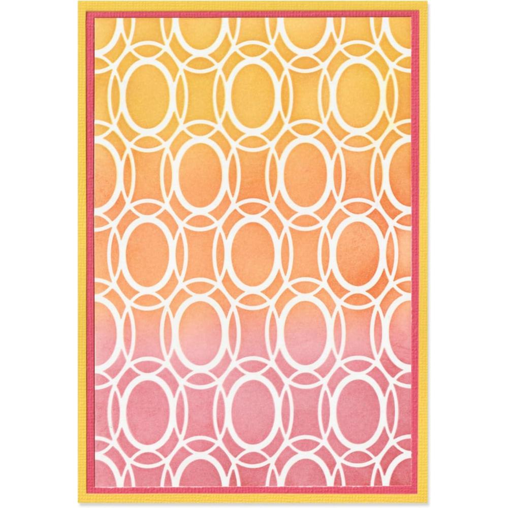 image:imageSizzix A6 Stencil Cosmopolitan Golden Rings 2 by Stacey Park