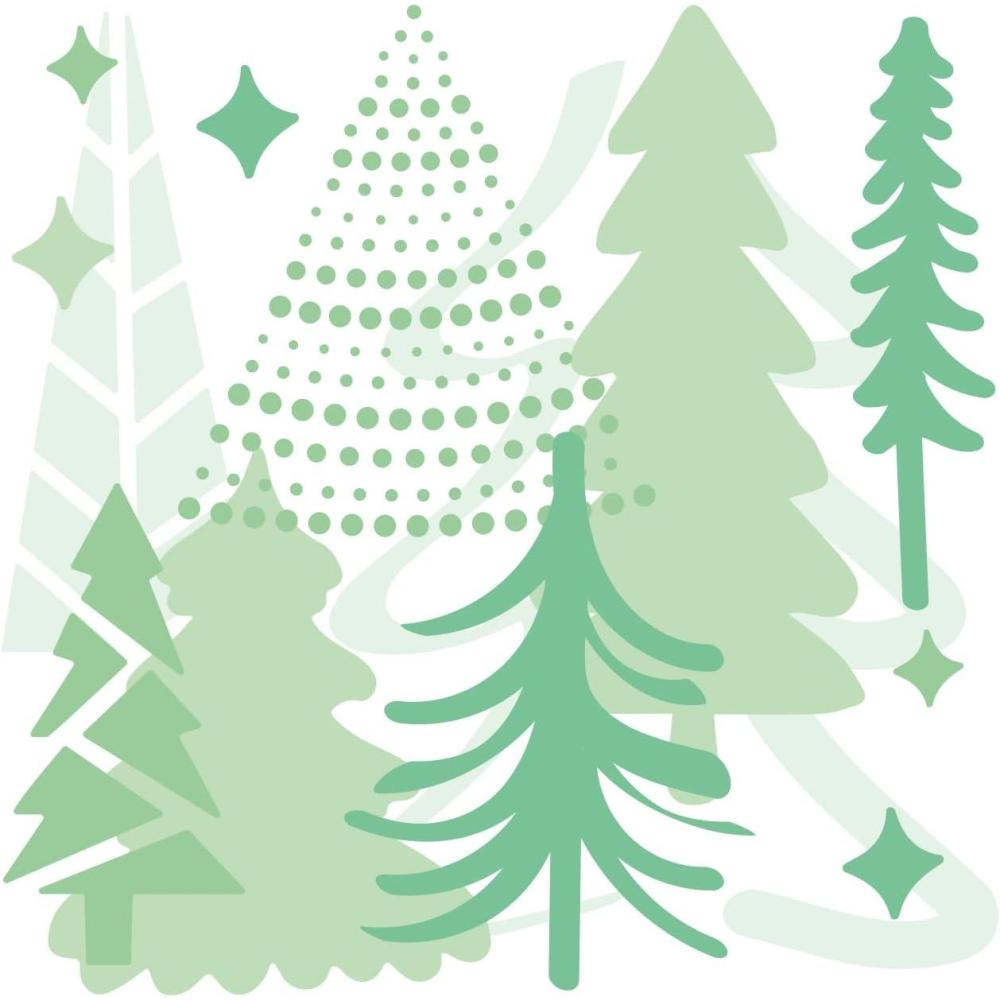 image:imageSizzix Layered Reusable Stencils for Crafts 4PK Doodle Trees by Olivia Rose 665932 Chapter 4 2022