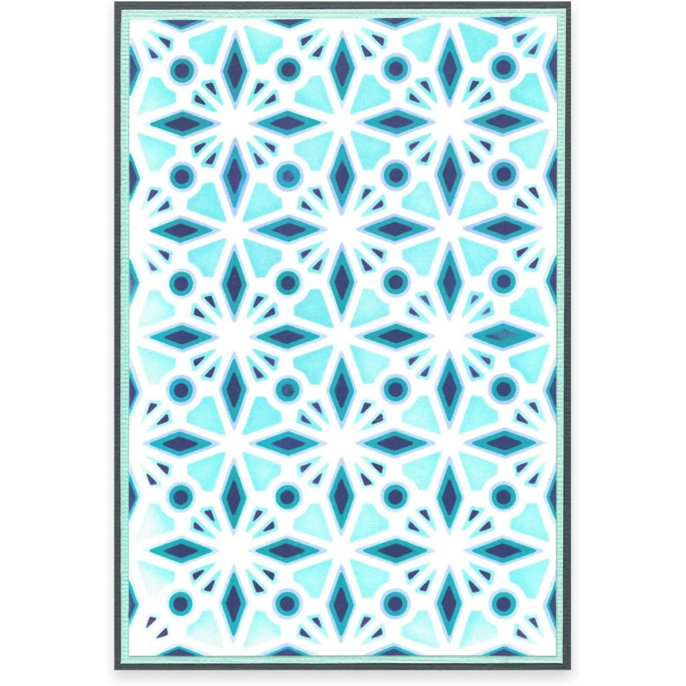 image:imageSizzix Layered Stencils Defined PetalsGeo Crystals