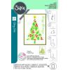 Sizzix A6 Layered Stencils Cosmopolitan Christmas, Happy Holidays by Stacey Park, Multicolor, One Size