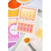 Sizzix A6 Stencil Cosmopolitan, Golden Rings #2 by Stacey Park