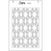 Sizzix A6 Stencil Cosmopolitan, Golden Rings #2 by Stacey Park