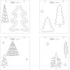 Sizzix Layered Reusable Stencils for Crafts 4PK Doodle Trees by Olivia Rose | 665932 | Chapter 4 2022