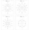 Sizzix Layered Reusable Stencils for Crafts 4PK Snowflake | 664932 | Chapter 4 2022(Mulitcolour)