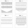 Sizzix Layered Reusable Stencils for Crafts 4PK Textile by Olivia Rose | 665842 | Chapter 4 2022(Mulitcolour)