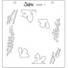 Sizzix Layered Reusable Stencils for Crafts 4PK Textile by Olivia Rose | 665842 | Chapter 4 2022(White)
