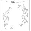 Sizzix Layered Reusable Stencils for Crafts 4PK Textile by Olivia Rose | 665842 | Chapter 4 2022(White)