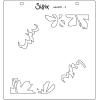 Sizzix Layered Reusable Stencils for Crafts 4PK Textile by Olivia Rose | 665842 | Chapter 4 2022(White)