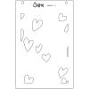 Sizzix Layered Stencils – Defined Petals(Mark Making Hearts)