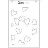 Sizzix Layered Stencils – Defined Petals(Mark Making Hearts)