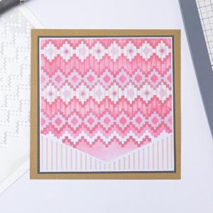 Sizzix Layered Reusable Stencils for Crafts 4PK Textile by Olivia Rose | 665842 | Chapter 4 2022(Mulitcolour)