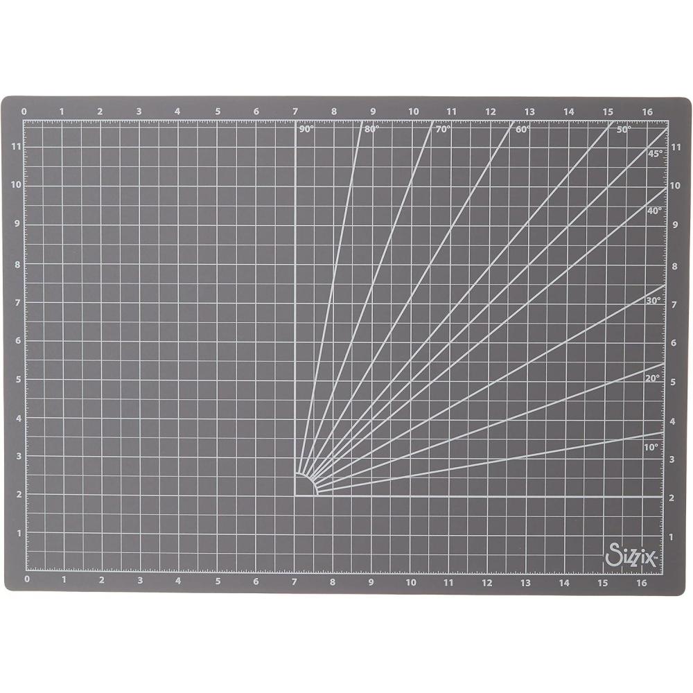 image:imageSizzix Large Cutting Mat with Grid for Scrapbooking Cardmaking Papercraft Home Dcor amp DIY Projects Grey One Size Multicolour