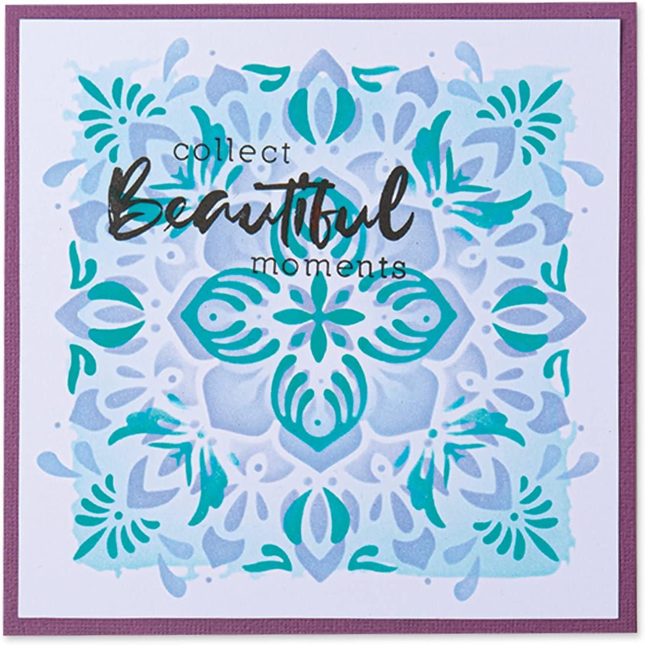 image:imageSizzix Layered Reusable Stencils for Crafts 4PK Mosaic Flowers by Jessica Scott 664919 Chapter 4 2022