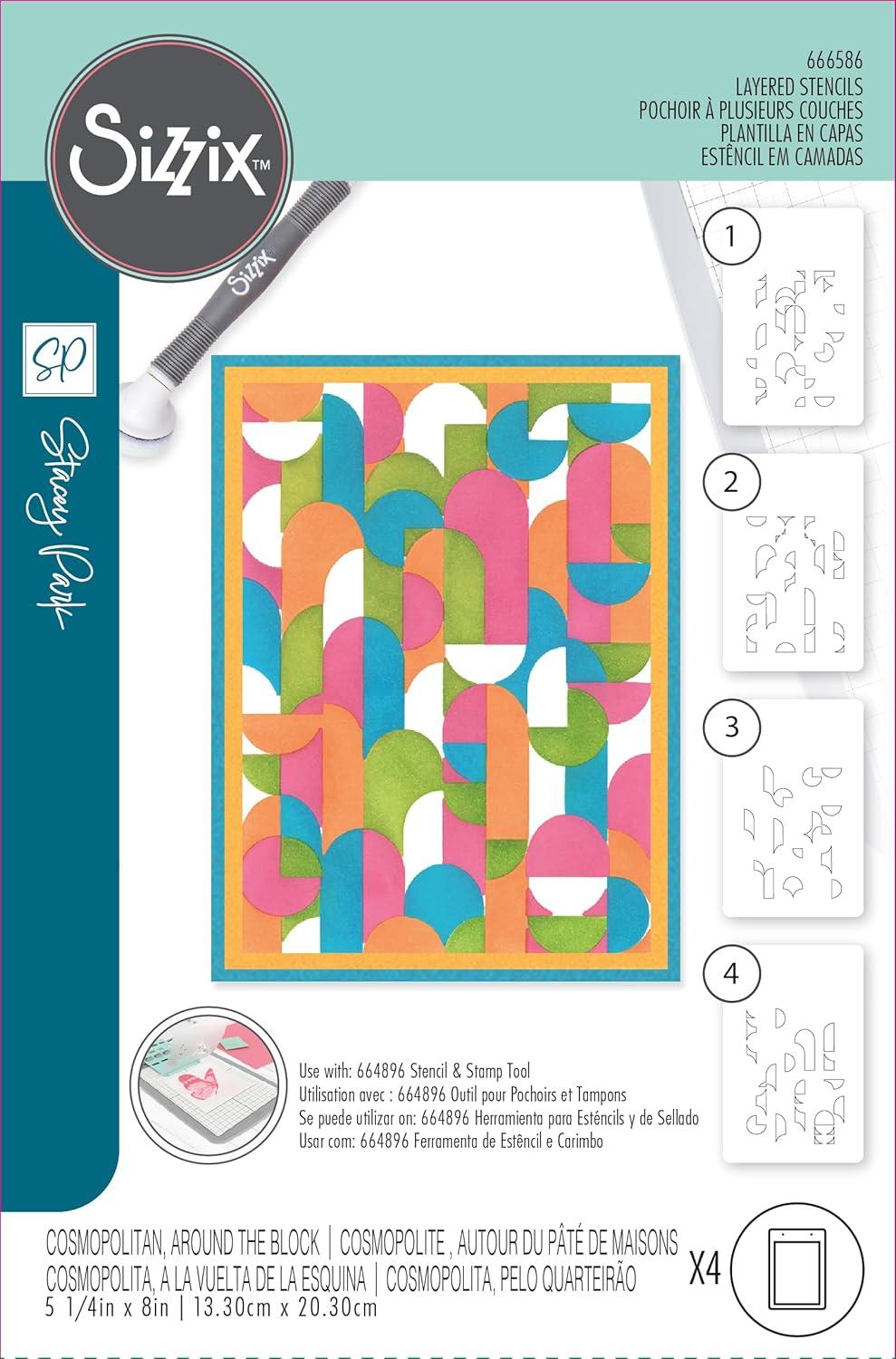 image:imageSizzix Layered Stencils Around The Block by Stacey Park