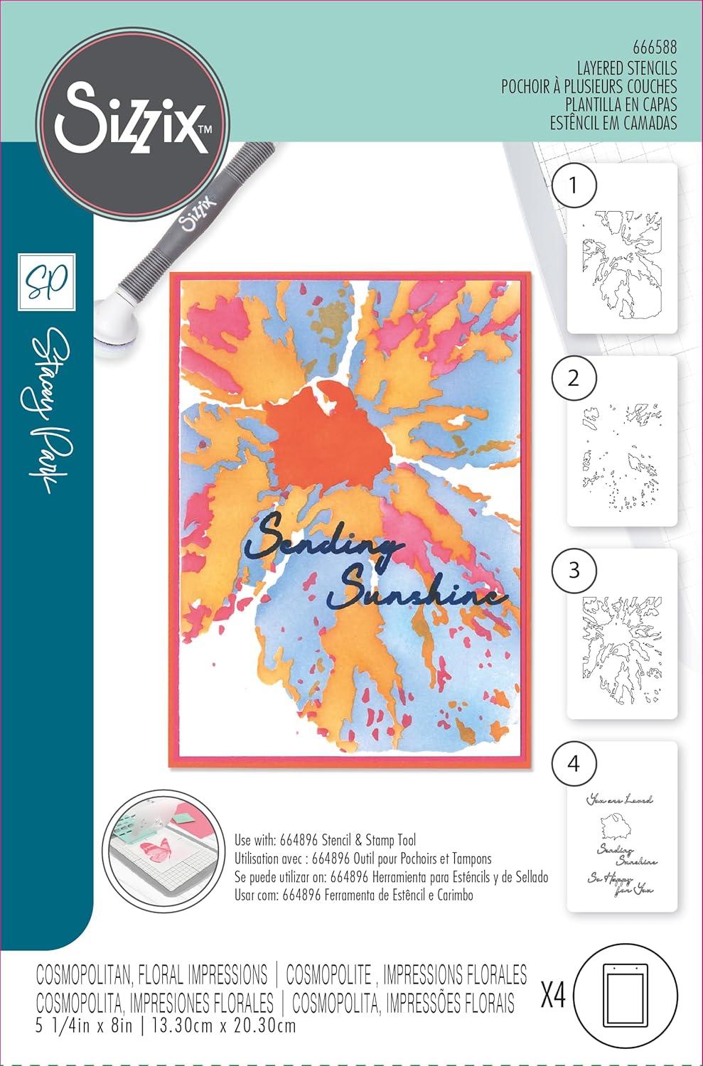 image:imageSizzix Layered Stencils Floral Impressions by Stacey Park
