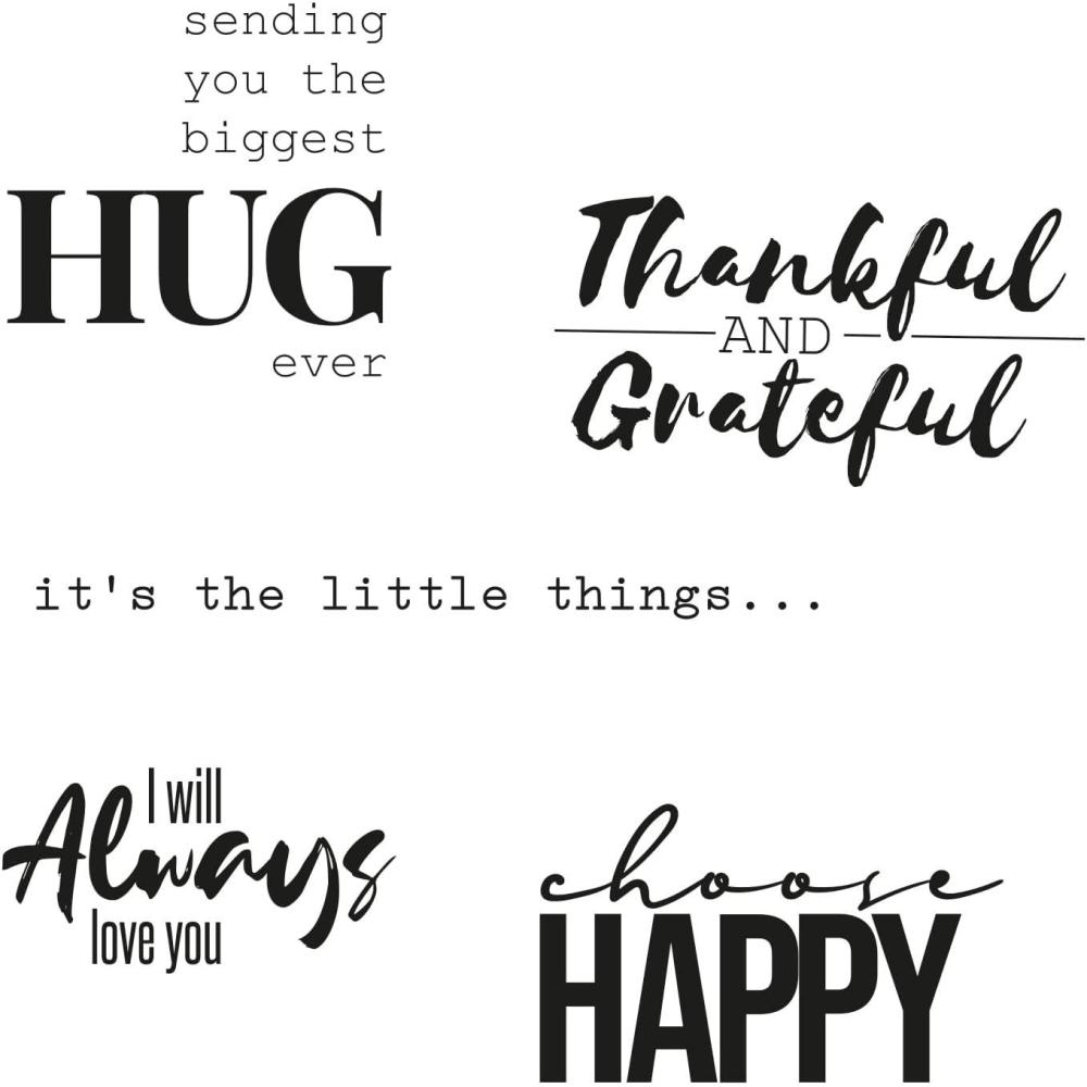 image:imageSizzix Clear Stamps 5PK Sunnyside Sentiments 7 by Pete Hughes 665409 Chapter 3 2022 One Size Multicolor