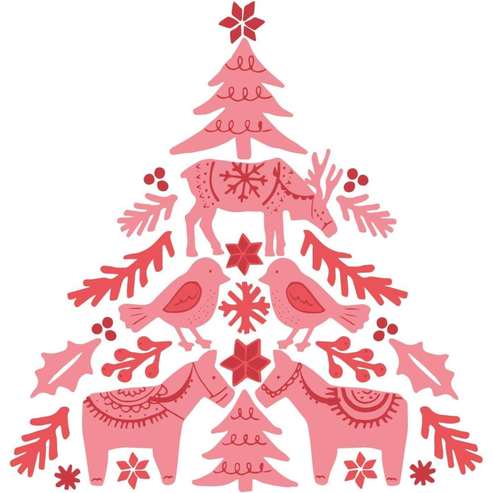 image:imageSizzix Layered Clear Craft Card Making 3PK Folk Tree by Olivia Rose 664934 Chapter 4 2022 Stamps