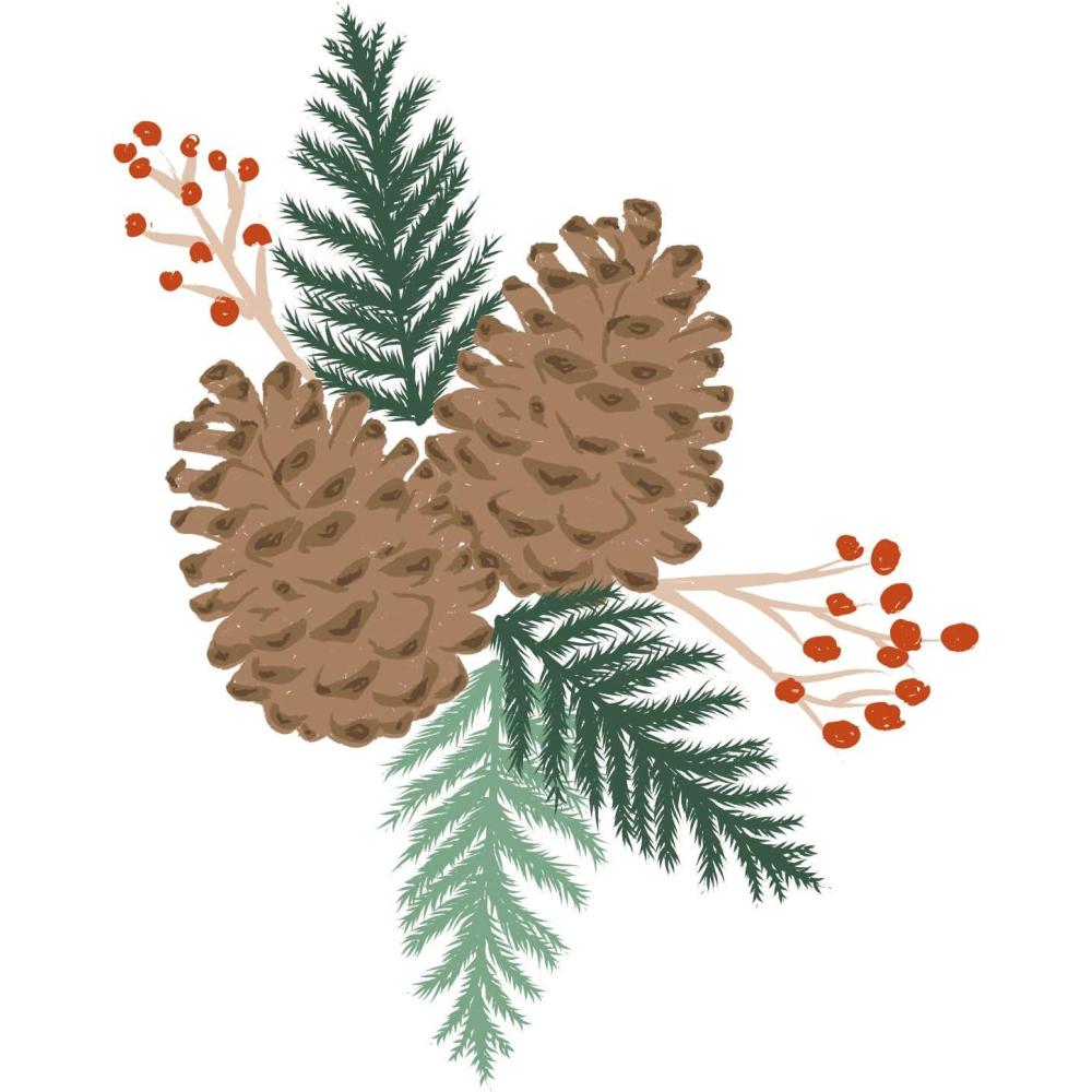 image:imageSizzix Layered Clear Craft Stamps for Card Making 8PK Pine Branches by Lisa Jones  664936  Chapter 4 2022