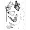 Sizzix A5 Clear Stamps Set w/Stencil – Cosmopolitan, Farfallina by Stacey Park
