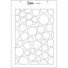 Sizzix A5 Stencil – Cosmopolitan, Ecliptic Adornment by Stacey Park