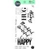 Sizzix Clear Stamps 5PK Sunnyside Sentiments #7 by Pete Hughes | 665409 | Chapter 3 2022, One Size, Multicolor